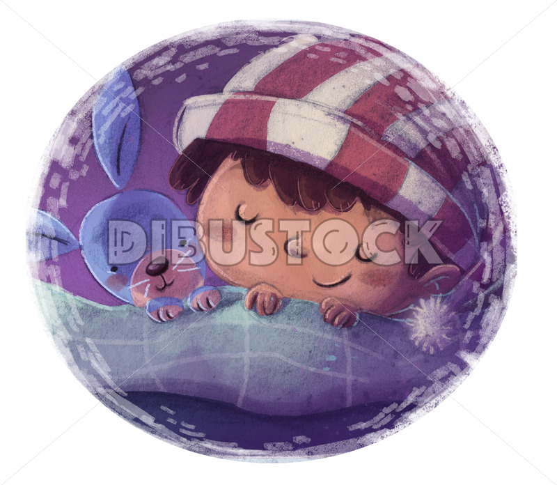 niño durmiendo con peluche