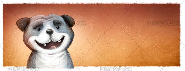 Cara de perro gris